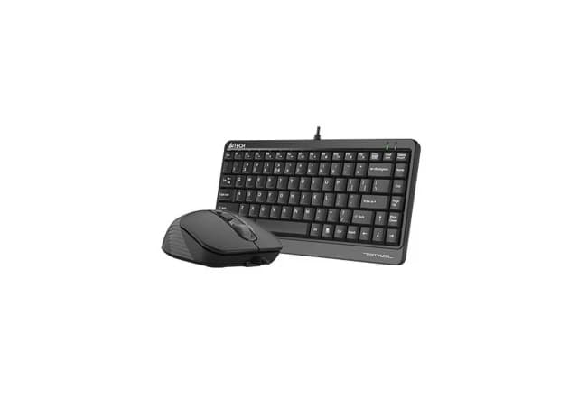 A4 TECH F1110 FSTYLER Compact USB US siva tastatura + USB sivi miš