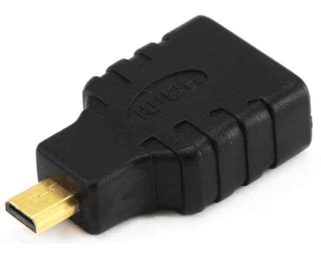 Adapter Micro HDMI (M) - HDMI (F) crni