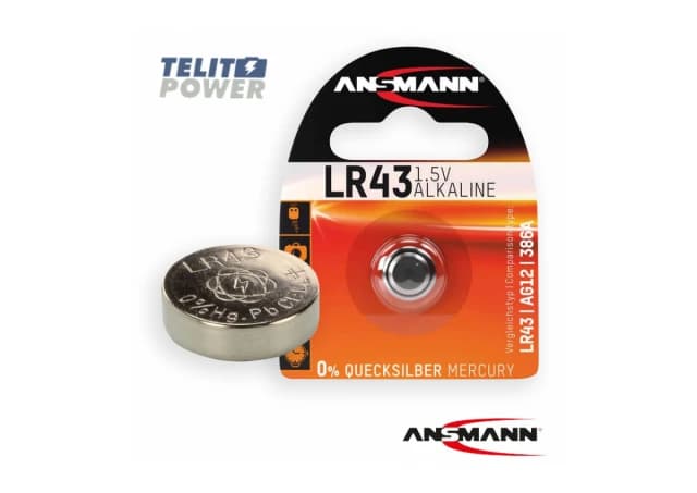 Alkalna baterija 1.5V LR43 Ansmann