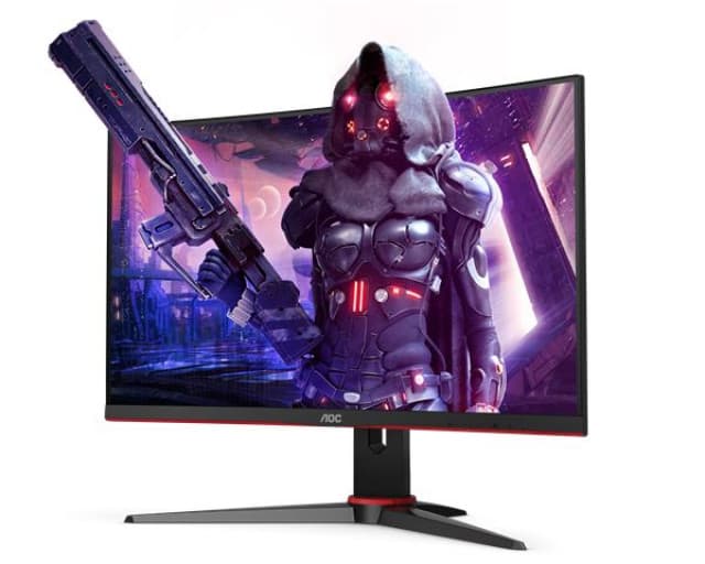 Zakrivljeni gaming monitor AOC C24G2AE/BK 23.6 " - 1920 x 1080, VA, 165 Hz 1 ms, HDMI DP VGA, Freesync