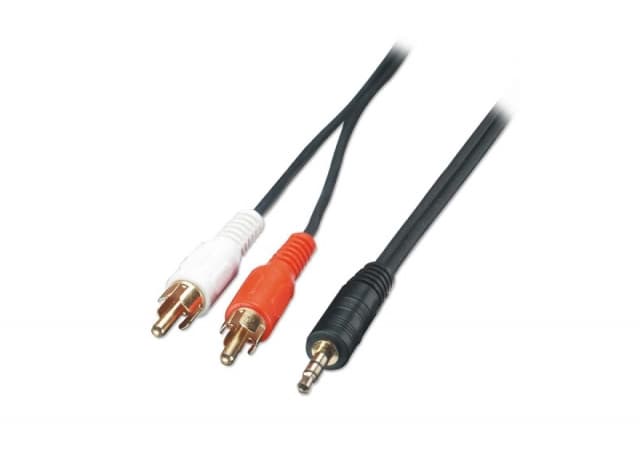 Kabl audio 3.5mm - 2xRCA 1.5m crni