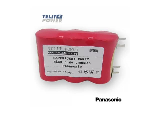 Baterija  NiCd 3.6V 2000mAh Panasonic za usisivač 