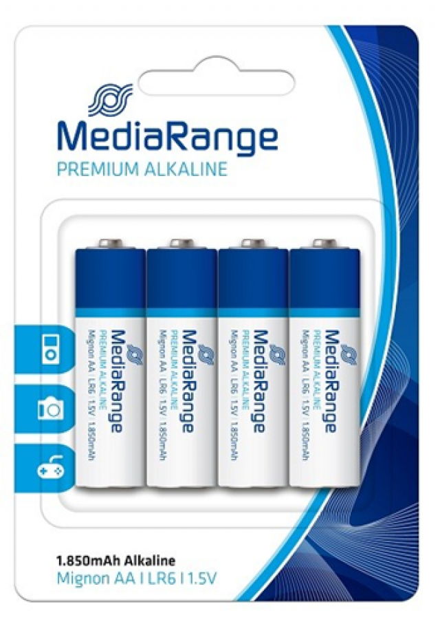 BATERIJE PUNJIVE AA 2100mAh MEDIARANGE 1/4  NI-MH