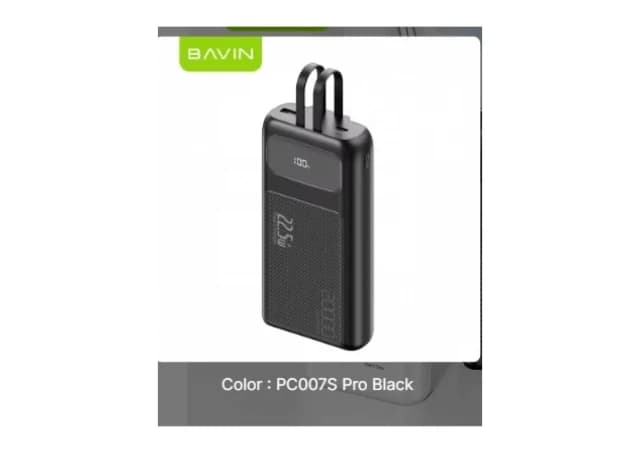 Bavin Power bank 20000mAh 22,5W  Type C & Ligtning  kabl