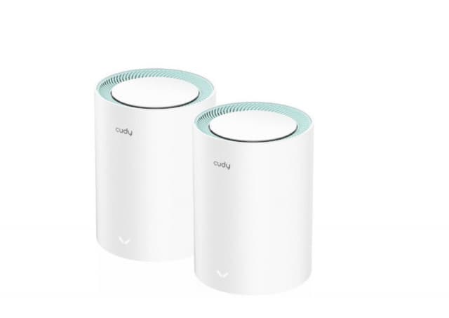 Cudy M1300 2-pack AC1200 Dual Band 2.4Ghz+5Ghz WiFi MESH, GiGABIT, 4x Antena 16MB/128DDR, 16/128mb 42962