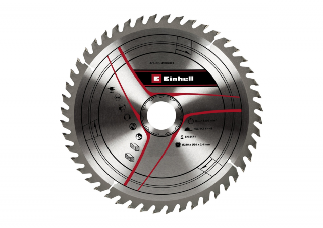 Rezni list Einhell TCT 210 x 30 x 2.4 mm T48 - 49587861