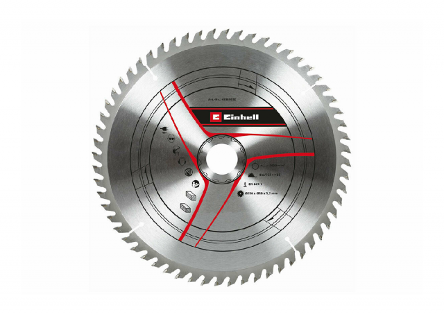 Rezni list Einhell TCT 250 x 30 x 3.2 mm T60 - 49589552