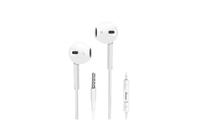 Xwave E500M white slušalice earbud za mobilni sa mik./stereo/3.5mm/kabl 1.3m