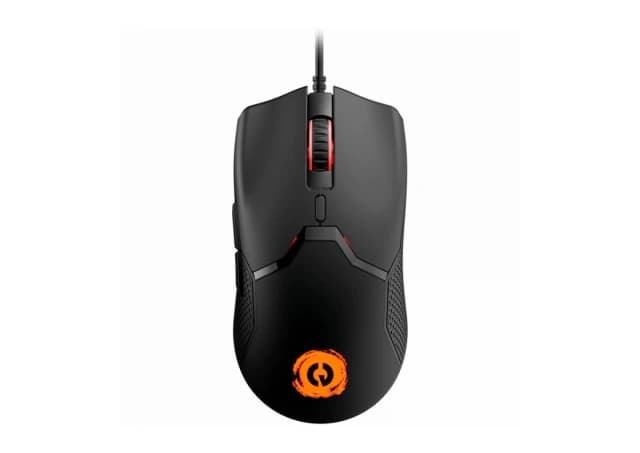 CANYON Carver GM-116,  6keys Gaming wired mouse, A603EP sensor, DPI up to 3600, rubber coating on panel, Huano 1million switch, 1.65M PVC cable, ABS material. size: 130*69*38mm, weight: 105g, Black