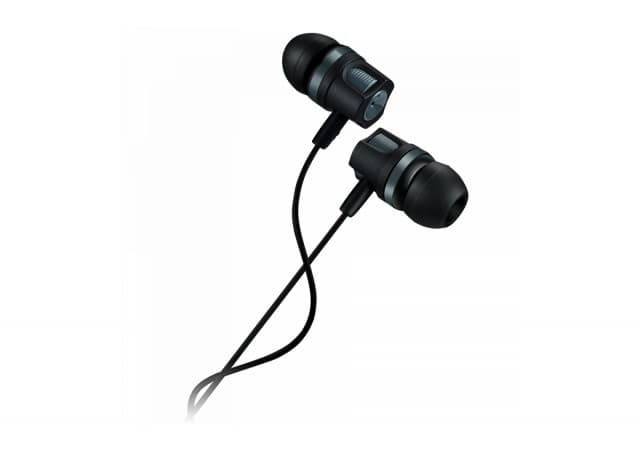 CANYON EP-3 Stereo earphones with microphone, Dark gray, cable length 1.2m, 21.5*12mm, 0.011kg