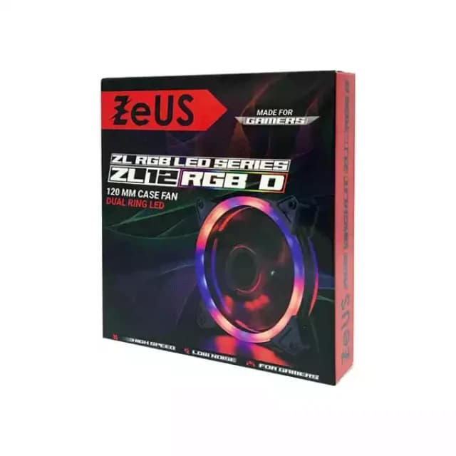 Case Cooler 120x120 ZEUS Dual Ring RGB fan