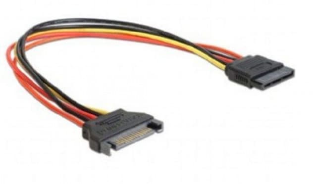 CC-SATAMF-01 Gembird SATA power extention cable, 0.3 m 9871