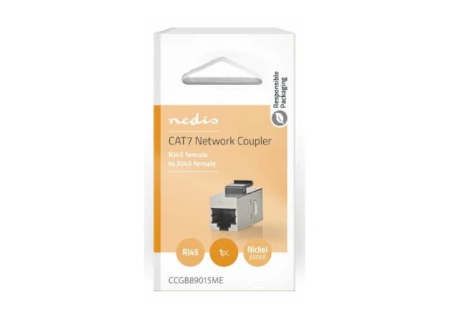 CCGB89015ME CAT6a / CAT7, Shielded, RJ45 Female, Straight, Metal 1KOM