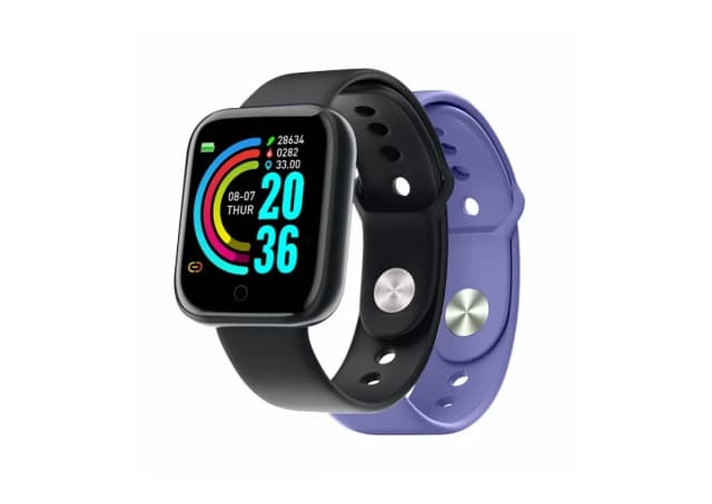 Celly smart band trainerbeat 1.44" crna + ljubičasta narukvica