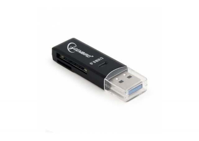 Compact USB 3.0 SD card reader, blister