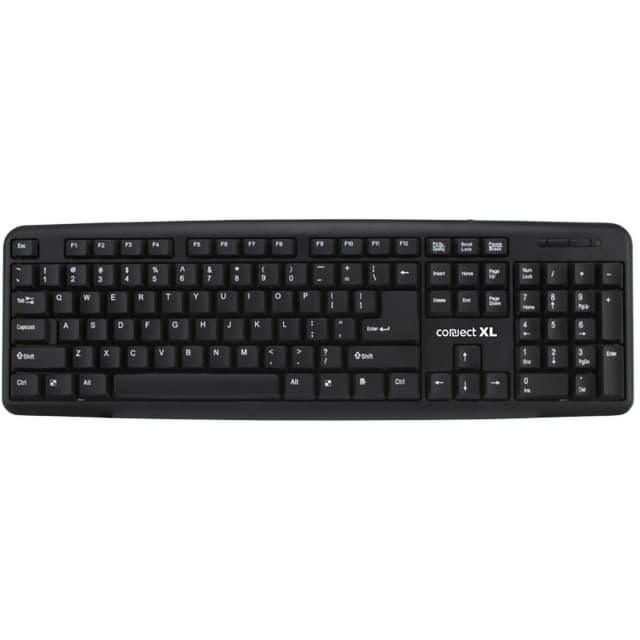 Connect XL Tastatura sa Qwerty rasporedom, USB, crna boja - CXL-K100