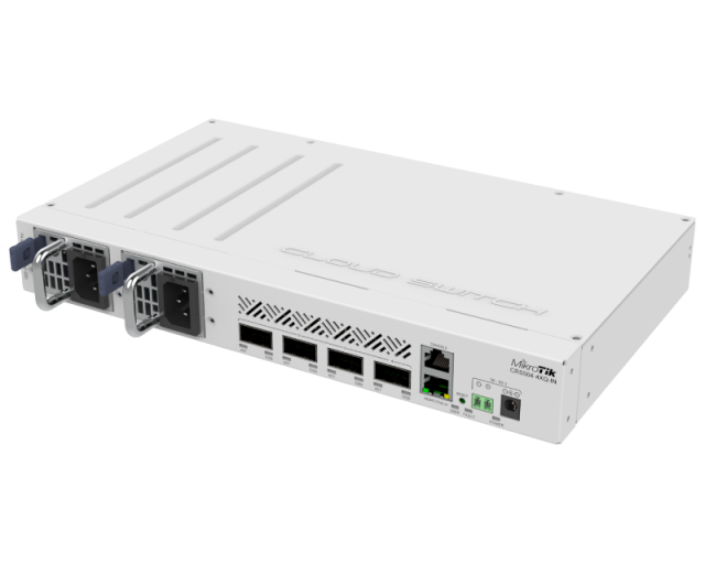 MIKROTIK (CRS504-4XQ-IN) CRS504, RouterOS L5, cloud router switch 