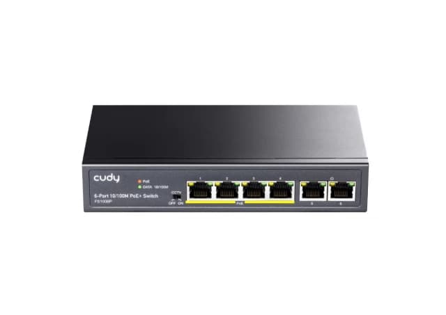 CUDY FS1006P PoE+ 6port switch 