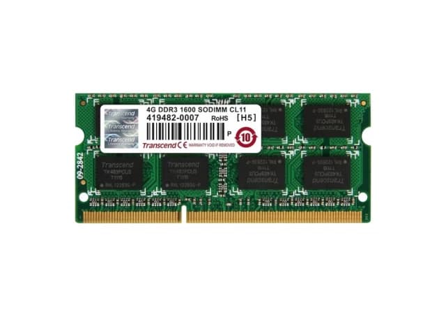 Transcend DDR3 4GB SO-DIMM 1600MHz, Non-ECC Unbuffered, CL11 1.5V, 256Mx8 2Rx8