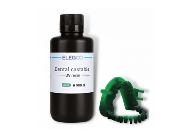 Dental Castable UV Resin 0.5kg - Green