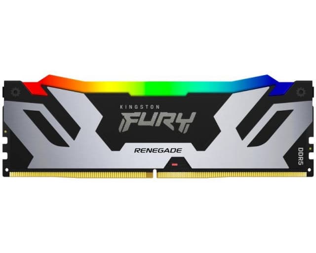 Kingston DDR5 16GB 6400MHz [FURY RENEGADE RGB], Non-ECC UDIMM, CL32 1.4V, 288-Pin 1Rx8, w/RGB Heatsink