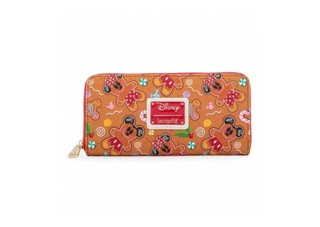 Disney Ginger Bread AOP Zip Around Wallet