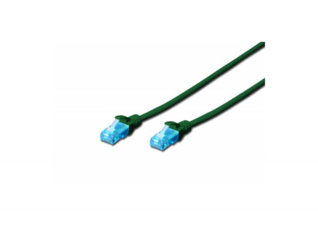 DK-1512-0025/G patchcord kabl 5e U/UTP CCA 0,25m zeleni