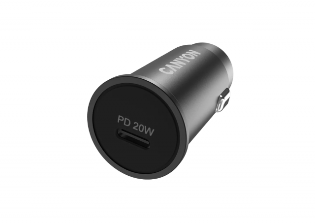 Punjač za telefon Canyon C-20 - USB Type C, 20 W, crni