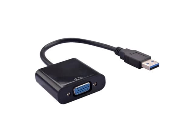 E-GREEN Adapter USB 3.0 (M) - VGA (F) crni 