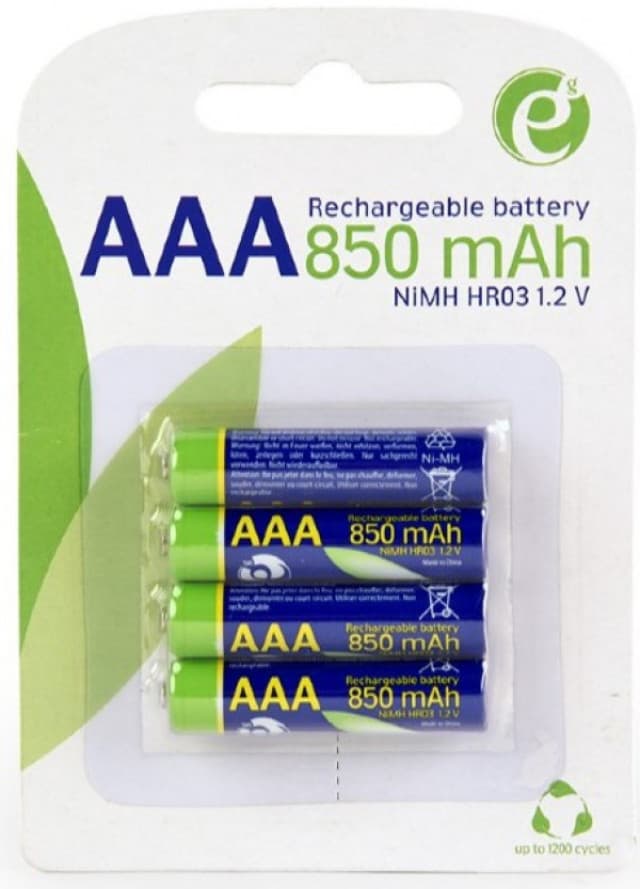 EG-BA-AAA8R4-01 ENERGENIE 850mAh AAA, PAK4 CK, ready-to-use PUNJIVE NiM baterije (rechargeable) 42743