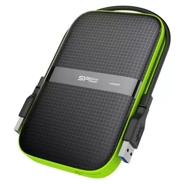 Silicon Power Portable HDD 2TB, Armor A60, USB 3.2 Gen.1, Black