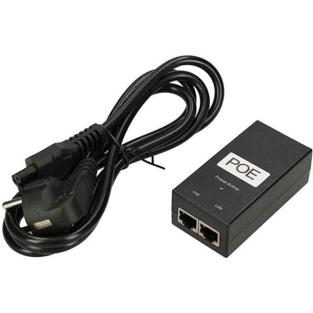 Extralink POE-48-24W-G 48V 24W 0.5A Gbit Power Adapter with AC Cable