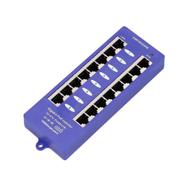 EXTRALINK POE INJECTOR 8 PORT GIGABIT