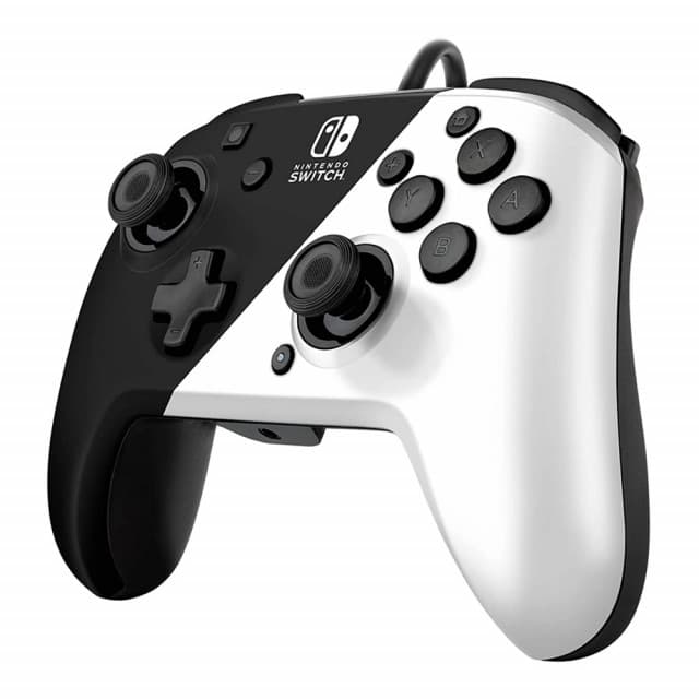 Nintendo Switch Faceoff Deluxe Controller + Audio - Black & White