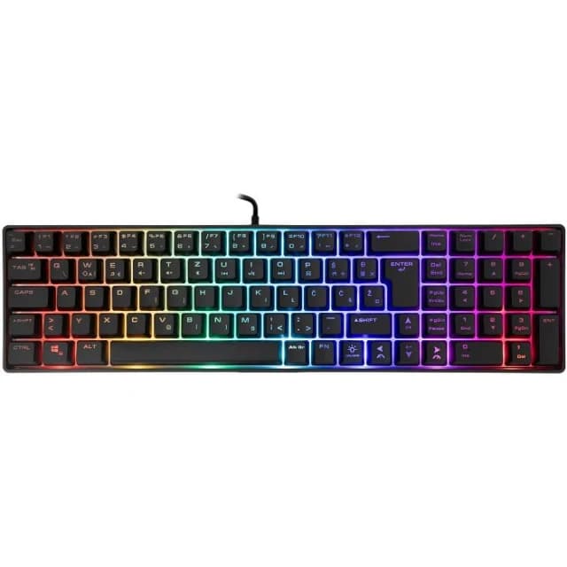 WS GK 001214 GLADIUS Black, Keyboard - SR