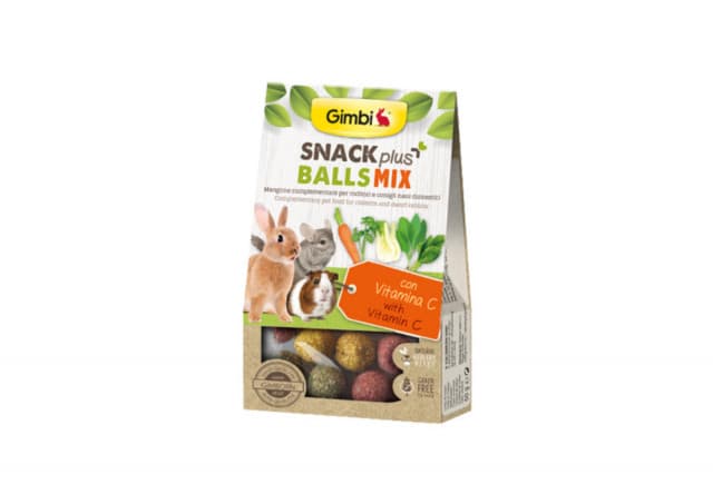 GIMBI SNACK PLUS BALLS MIX poslastica za glodare 50g