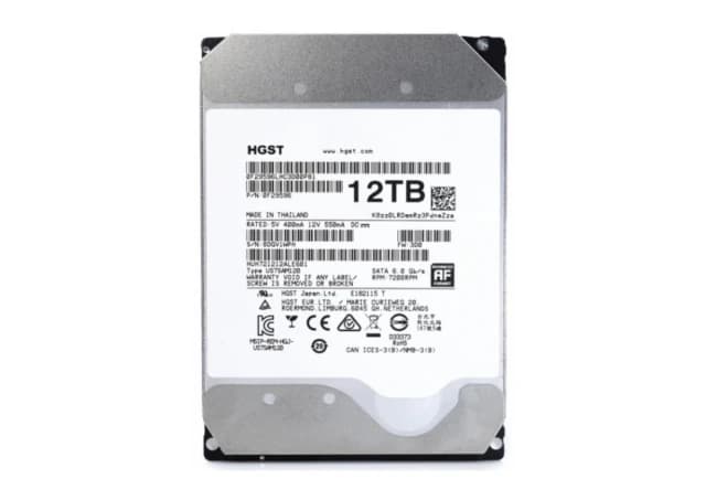 HDD 3.5 * 12TB HUH721212ALE601 HGST - WD Ultrastar 7200rpm 256MB SATA3 (DAHUA Compatible)(12999)