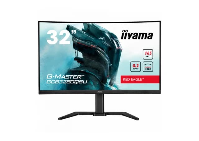 IIYAMA 32" ETE VA-panel Curved Gaming 1500R, G-Master Red Eagle, FreeSync, 2560x1440@144Hz, 350cd/m², 1x DisplayPort, 2xHDMI, 0,2ms MPRT, Speakers, USB-HUB (2x 3.0), Black Tuner, 15cm Height Adj. Stand