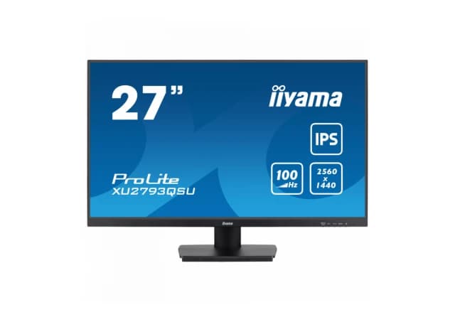 IIYAMA Monitor LED XU2793QSU-B6 27" 2560 x 1440 @100Hz 16:9 250cd 1300:1 1ms HDMI DP 2 x USB 3.2 HDCP height, swivel, tilt, pivot (rotation both sides) 3y