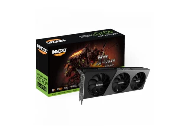 INNO3D GEFORCE RTX 4070 Ti SUPER X3 OC 16GB GDDR6X 256bit, 2640MHz / 21Gbps, 3x DP, 1x HDMI, 2,5 slot, 3 fan