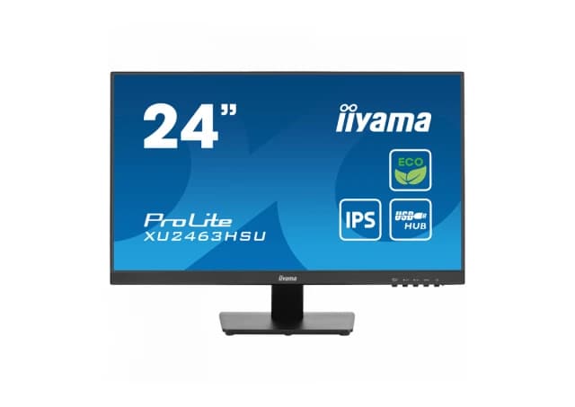 iyama ProLite XU2463HSU-B1 - LED monitor24" (23.8" viewable) 1920 x 1080 Full HD (1080p) @ 100 Hz IPS 250 cd/m² 1300:1 3 ms HDMI DisplayPort speakers black matte