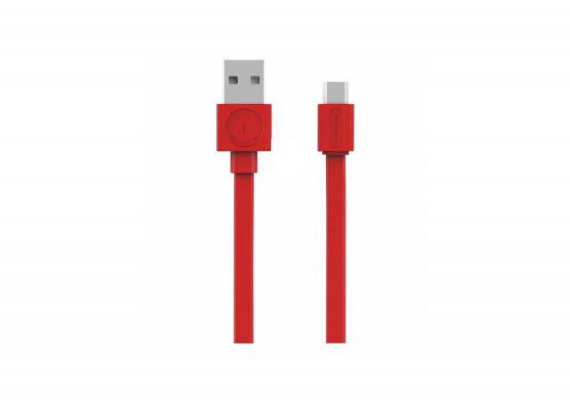 Flat USB kabl USB-C, duž. 1,5m, crveni DESIGNNEST 10453RD/USBCBC