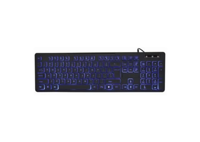 KB-UML3-02 Gembird LED multimedijalna tastatura sa pozadinskim osvetljenjem, US layout USB