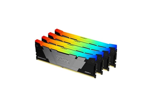 KINGSTON DIMM DDR4 128GB (4x32GB kit) 3200MT/s KF432C16RB2AK4/128 FURY Renegade RGB Black XMP