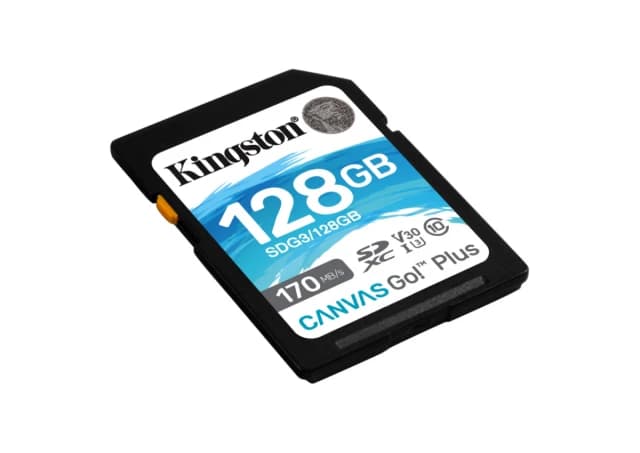 KINGSTON U3 V30 SDXC 128GB Canvas Go Plus 170R C10 UHS-I SDG3/128GB 