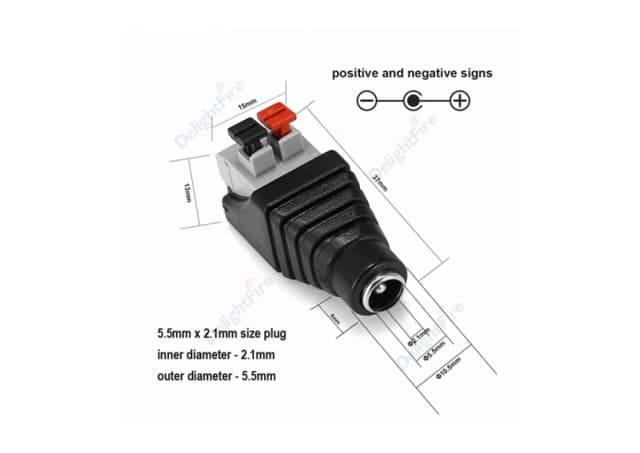 KONEKTOR DC(F) 12V TERMINAL KLIP CERBERUS