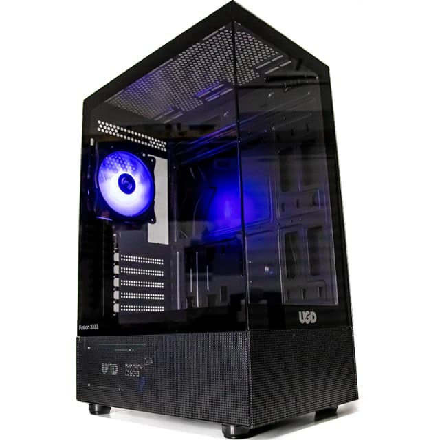 Kućište UGD FUSION 3333 D600 Midi Tower/ATX/čelik,kaljeno staklo/600W/crna