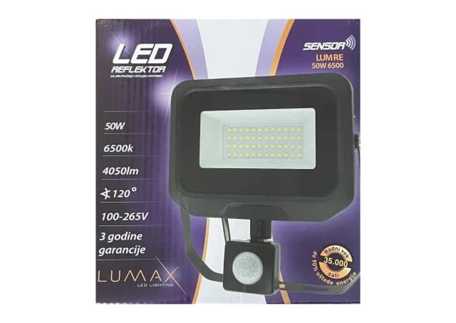 Led reflektor LUMRE-50W 6500 SENSOR