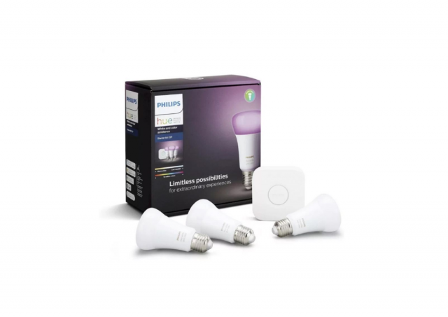 Set Philips Hue RGB LED sijalica PH052 - 3 kom, 9 W (60W) A60 E27 + BRIDGE