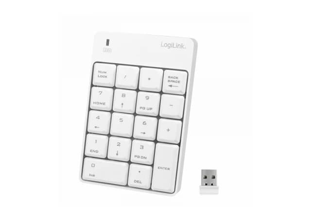 Logilink numpad BT numeriička tastatura bela